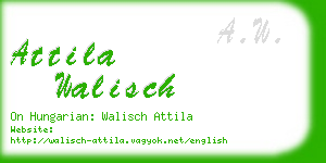 attila walisch business card